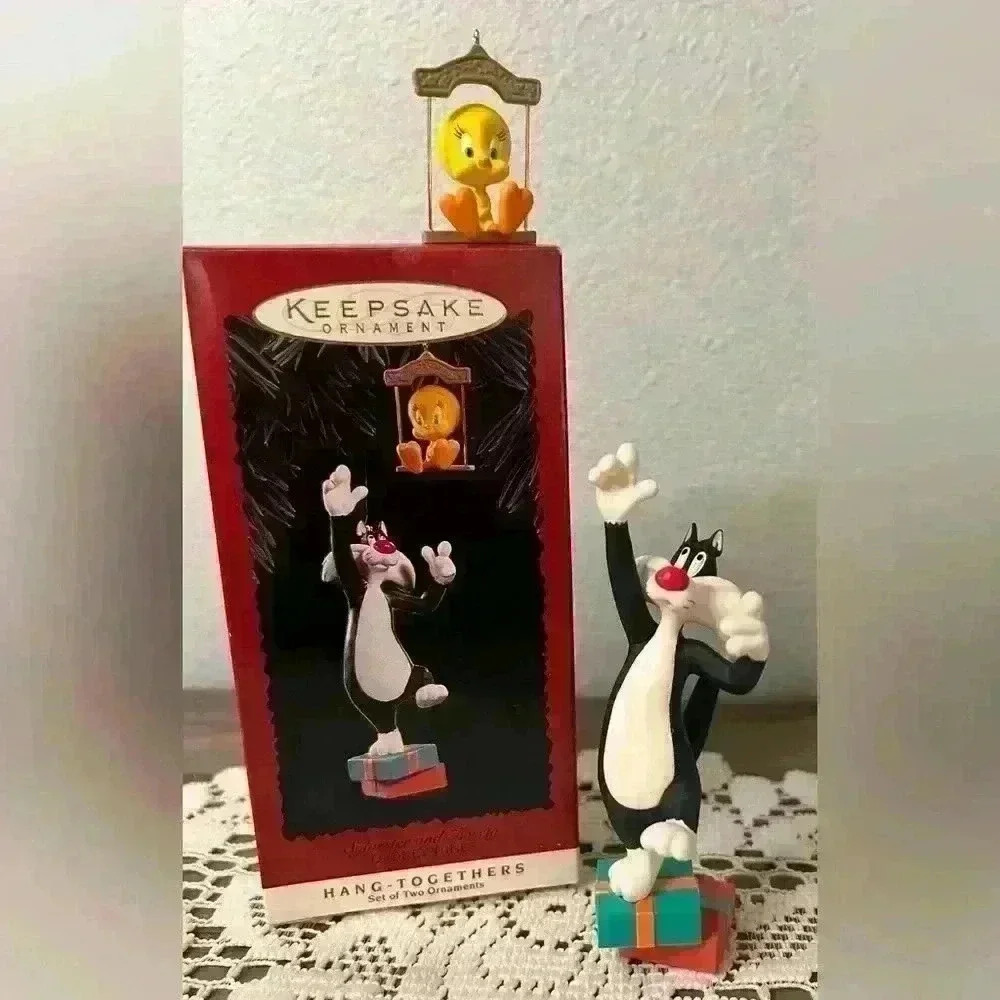 Hallmark Keepsake NEW 1995 Christmas Ornament "Sylvester & Tweety" Looney Tunes